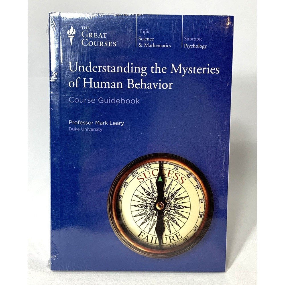 Great Courses: Mysteries of Human Behavior 4‎ DVDs & Book - New SEALED
